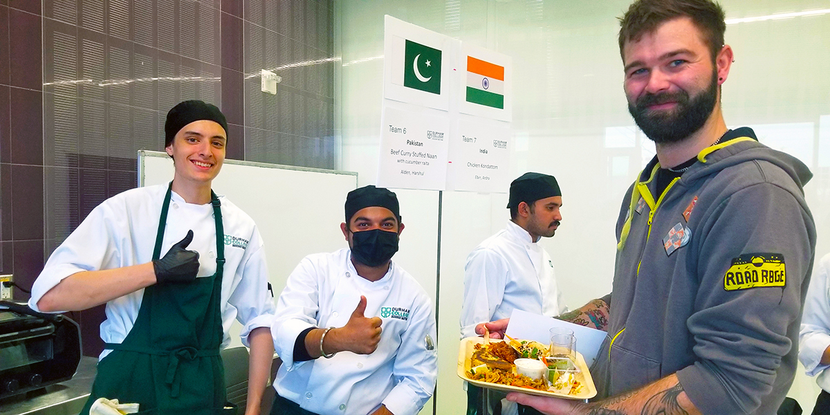 DC culinary students serve up their dish during the International Street Food Festival held on November 17, 2023.